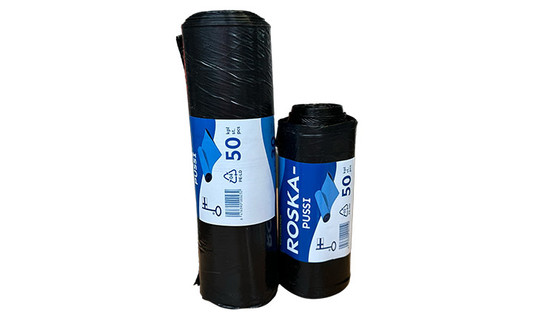Roskapussi musta 30L / 50 kpl