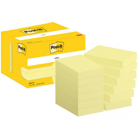Viestilappu Post-it 656 51x76mm keltainen 12 lehtiötä / pkt