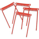 Arkistointihaarukka F-binder 8cm punainen  100 kpl/pkt 