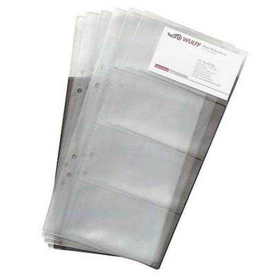 Lisätaskut käyntikorttirengaskansioon / 10 kpl