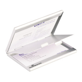 Käyntikorttikotelo Durable 2-osainen alumiinia