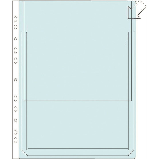 Paljetasku A4+ läpällä 0,18mm PVC  50 kpl/ltk