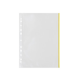 Kansiotasku A4 PP70 LS keltainen reuna  100 kpl/ltk