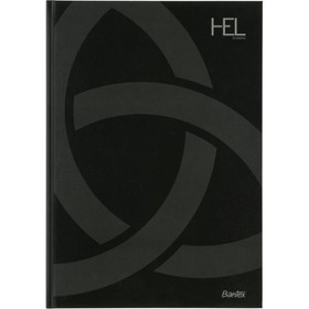 Konttorikirja Bantex Hel A4 musta 96 sivua 5 kpl/pkt