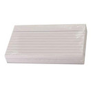 Kortistokortti A6 viivaus valkoinen 100 kpl/paketti 