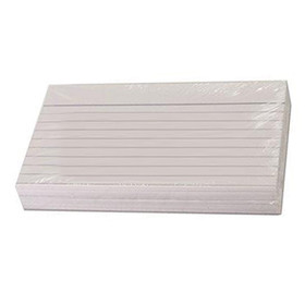 Kortistokortti A6 viivaus valkoinen 100 kpl/paketti 