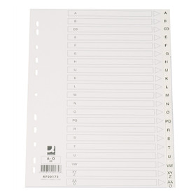 Hakemisto Connect A4 A-Ö PP valkoinen   5 srj/pkt