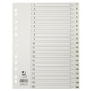 Hakemisto Connect A4 1-20 PP valkoinen  5 srj/pkt