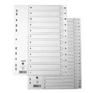 Hakemisto Connect A4 12-1 PP valkoinen laskeva numerointi   5 srj/pkt