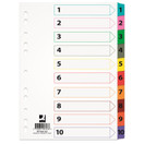 Muovikielihakemisto Connect A4 1-10    5 srj/pkt