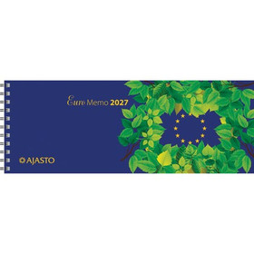Ajasto pöytäkalenteri Euro Memo Viikkomuistio 2027