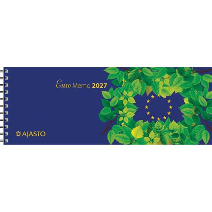 Ajasto pöytäkalenteri Euro Memo Viikkomuistio 2027