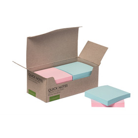 Viestilappu Connect Eko 76x76mm pastelli 12 kpl / pkt