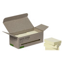 Viestilappu Connect Recycled 38x51mm keltainen 12 kpl / pkt