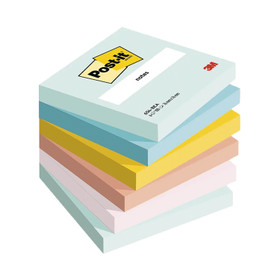 Viestilappu Post-it Beachside värilajitelma 76x76mm 6 lehtiötä / pkt