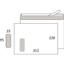 Ikkunakuori E4 Postac 95x35 95 g valkoinen / 500 (220x312mm) 