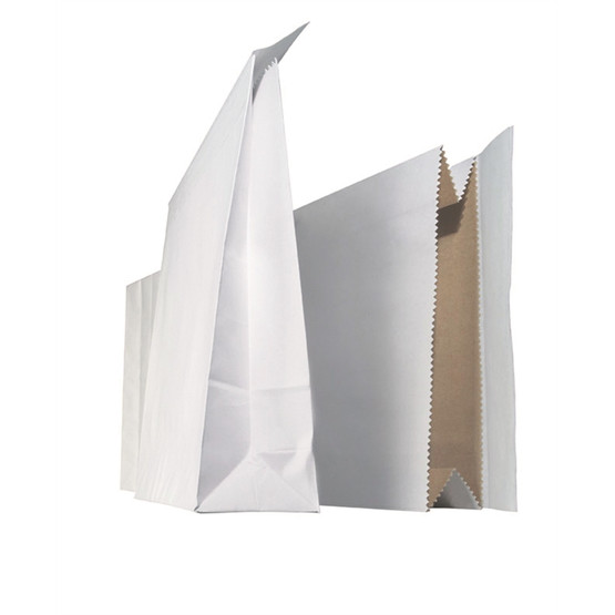 Näytepussi 25x43x7cm tarrasuljenta valkoinen  100 kpl/ltk