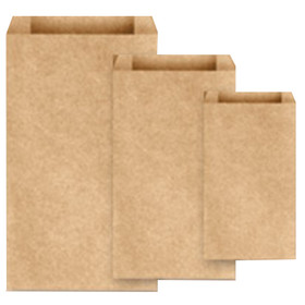 Paperipussi mini 270x150x70mm ruskea  500 kpl