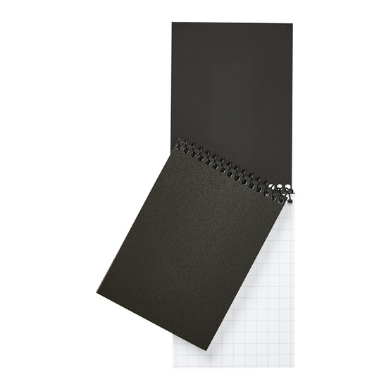 Taskulehtiö muovikansi A6/50 musta  10 kpl/pkt