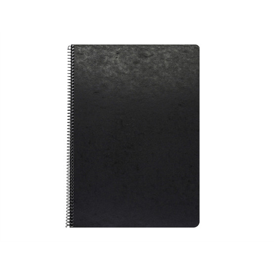 Kierrevihko A4/80 pahvikantinen musta  5 kpl/pkt