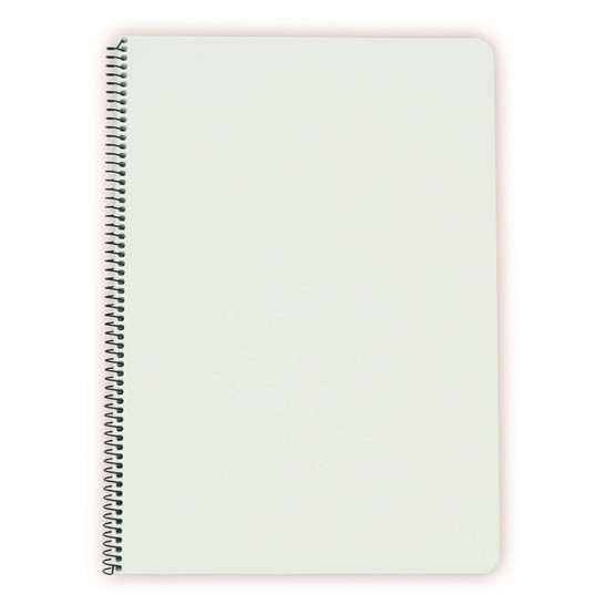 Kierrevihko A4/80 muovikantinen valkoinen 5 kpl/pkt