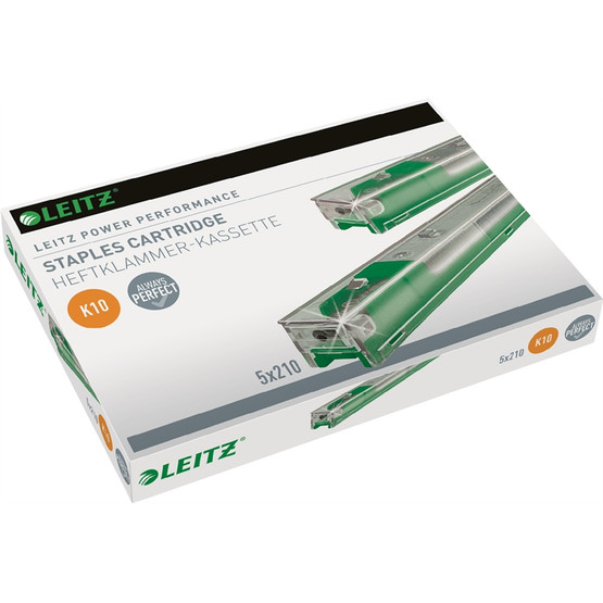 Niittikasetti Leitz 10 vihreä 5x210 kpl