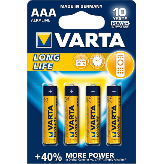 Paristo Varta Longlife AAA LR03 / 4 kpl