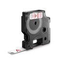 Tarrakasetti Dymo D1 45015 12mm valkoinen/punainen