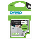 Tarrakasetti Dymo D1 kestotarra 12mm valkoinen/musta