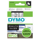 Tarrakasetti Dymo D1 53710 24mm kirkas/musta