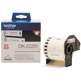 Brother DK-22251 tarra puna/musta tulostus 62mm