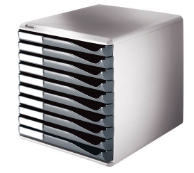 Vetolaatikosto Leitz 10-osainen 5281 harmaa 