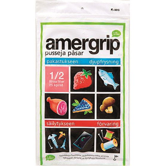 Salpapussi Amergrip 0,5l 145x160x0,05mm 25kpl