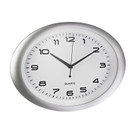 Seinäkello ALCO 186 ovaali 40 cm hopea