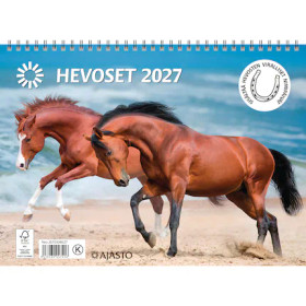 Ajasto seinäkalenteri Hevoset 2027