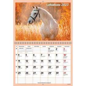 Ajasto seinäkalenteri Hevoset 2027
