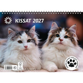 Ajasto seinäkalenteri Kissat 2027