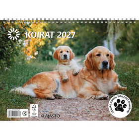 Ajasto seinäkalenteri Koirat 2027