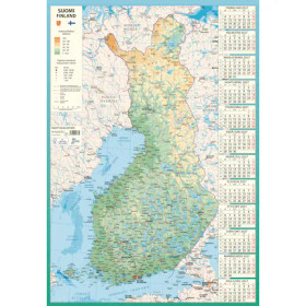 Ajasto seinäkalenteri Karttakalenteri 2026