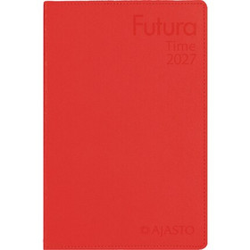 Ajasto taskukalenteri Futura Time 2027 punainen
