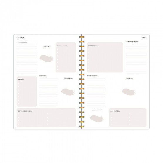 Ajasto pöytäkalenteri Harmony Planner 2027