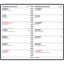 Ajasto pöytäkalenteri Viikkopäivyri / Veckodatumvisare 14 2027