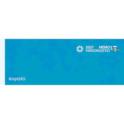 Ajasto pöytäkalenteri Memo Viikkomuistio 2027