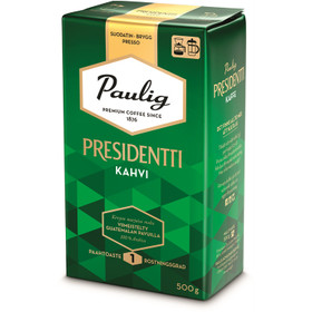 Kahvi Presidentti hienojauhatus 500g  12 pkt/ltk