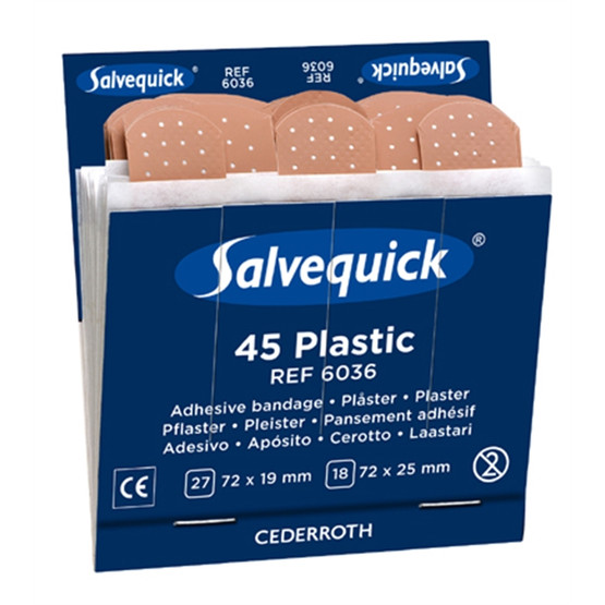 Muovilaastari Salvequick 6036   6x45 kpl 