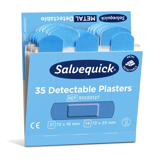 Muovilaastari Salvequick sininen   6x35 kpl 