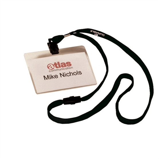 Nimikorttikotelo Durable 8139 60x90mm nauhalla / 10 kpl