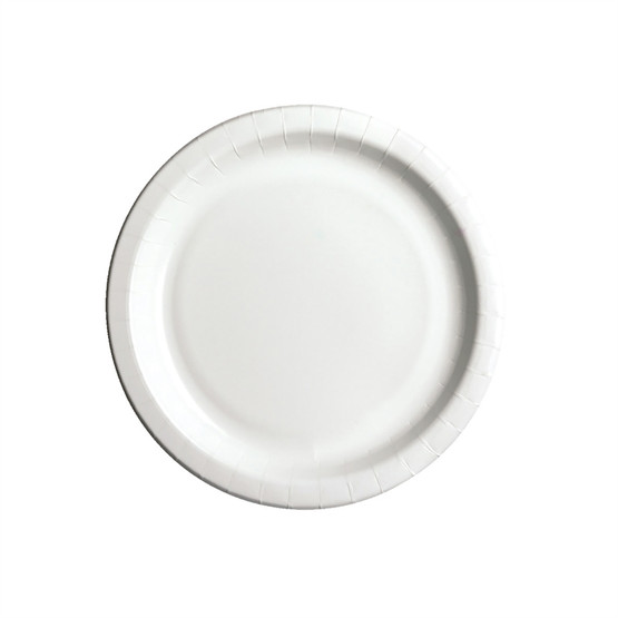 Lautanen Econo valkoinen 23cm  50 kpl/pkt