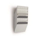 Seinäteline Durable Flexiboxx 6-osainen vaaka valkoinen