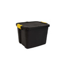 Varastolaatikko Strata Heavy Duty kannella 42l musta